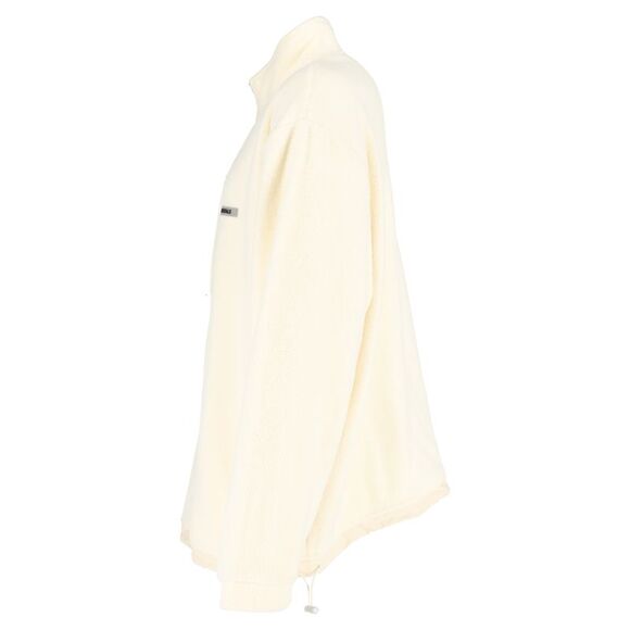 Fear of God Essentials Polar Half-Zip Fleece Jacket in Cream Polyester - Picture 2 of 3